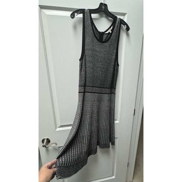 41 Hawthorn Dresses & Skirts - 41Hawthorn Sweater Dress Women's XLP Petite Sleeveless Black White Knit Stretch